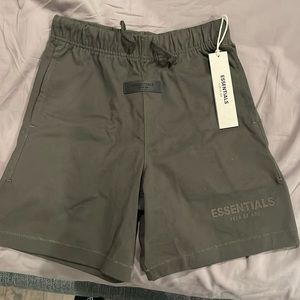 kids essentials shorts  size 10  dark gray color new with tags